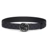 GG belt with Interlocking G buckle in black Supreme canvas