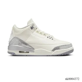 AJ 3 Sail/Metallic Silver Shoes Sneakers – nk0004372