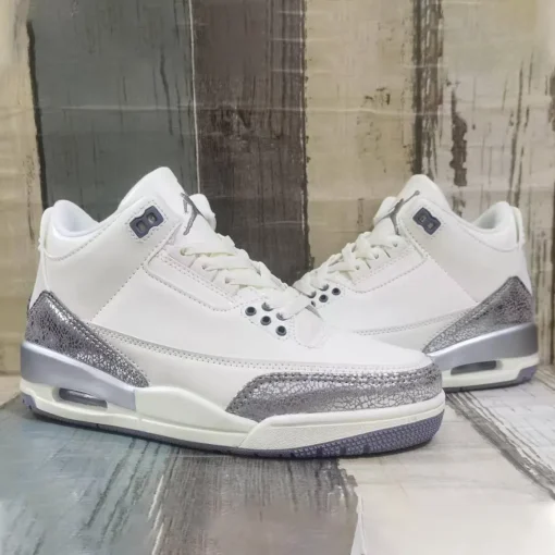 AJ 3 Sail/Metallic Silver Shoes Sneakers – nk0004372 - Image 8