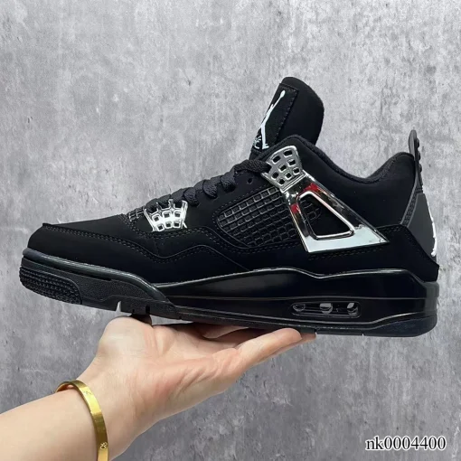 AJ 4 Black Chrome Shoes Sneakers – nk0004400 - Image 8