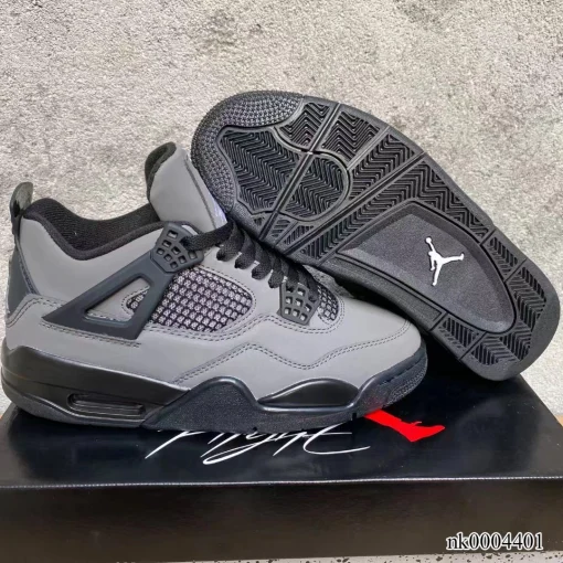 Travis Scott x AJ 4 Dark Gray Black Shoes Sneakers – nk0004401 - Image 4