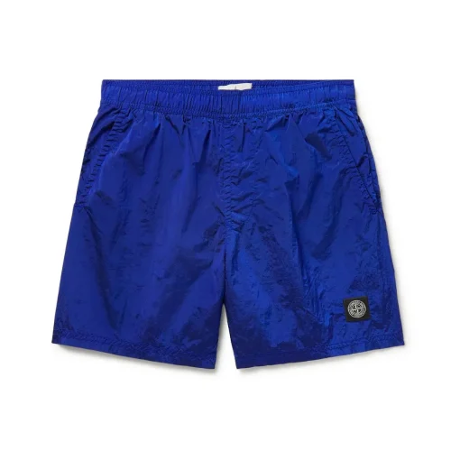 SI Blue Nylon Metal Shorts - 2 - SI0000002