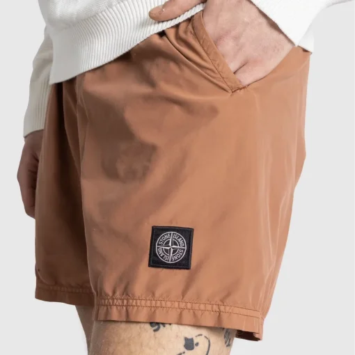SI Brown Nylon Metal Shorts - 3 - SI0000003 - Image 4