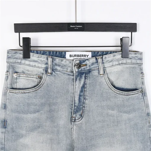 BUR Light Blue Logo Patch Denim Jeans - 362 - bbr0000362 - Image 3