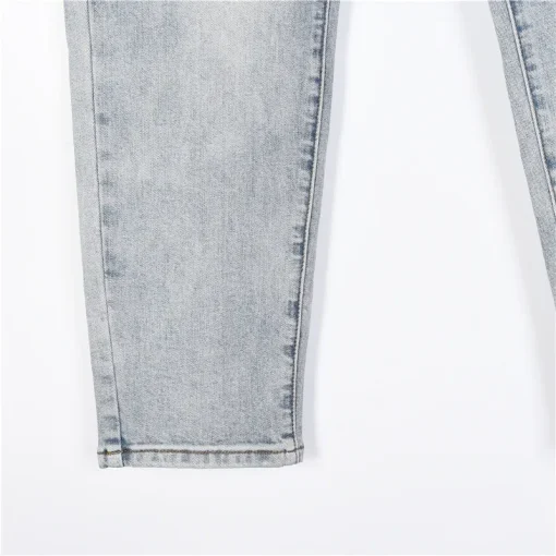 BUR Light Blue Logo Patch Denim Jeans - 362 - bbr0000362 - Image 5
