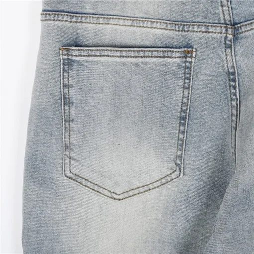 BUR Light Blue Logo Patch Denim Jeans - 362 - bbr0000362 - Image 6