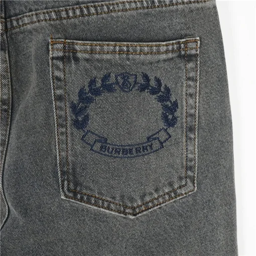 BUR Embroidered Crest Vintage Wash Jeans - 363 - bbr0000363 - Image 9