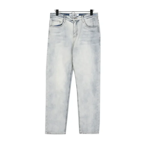 BUR Embroidered Light Wash Denim Jeans - 365 - bbr0000365