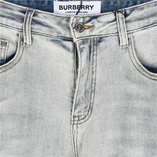 BUR Embroidered Light Wash Denim Jeans - 365 - bbr0000365 - Image 5