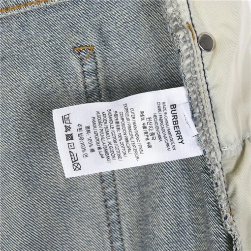 BUR Embroidered Light Wash Denim Jeans - 365 - bbr0000365 - Image 9