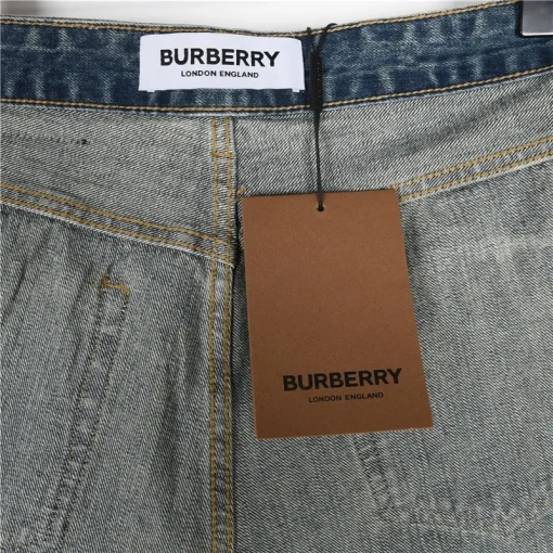 BUR Classic Crest Logo Washed Denim Jeans - 368 - bbr0000368 - Image 10