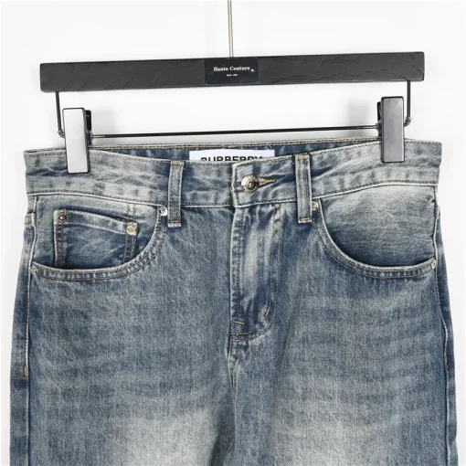 BUR Classic Crest Logo Washed Denim Jeans - 368 - bbr0000368 - Image 6