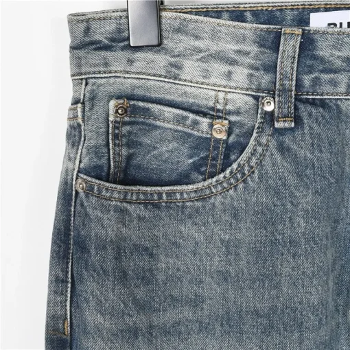 BUR Classic Crest Logo Washed Denim Jeans - 368 - bbr0000368 - Image 7