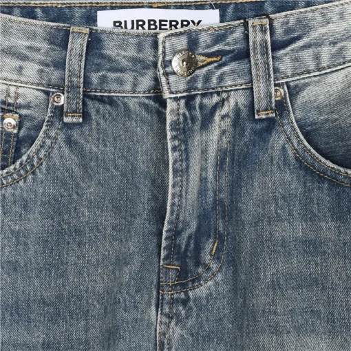 BUR Classic Crest Logo Washed Denim Jeans - 368 - bbr0000368 - Image 8