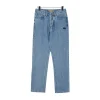 BUR Embroidered Knight Logo Washed Jeans in Blue - 369 - bbr0000369