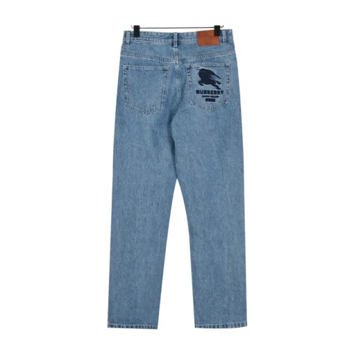 BUR Embroidered Knight Logo Washed Jeans in Blue - 369 - bbr0000369 - Image 2