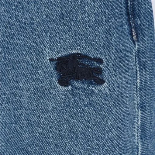 BUR Embroidered Knight Logo Washed Jeans in Blue - 369 - bbr0000369 - Image 9