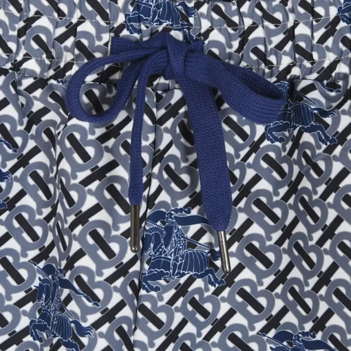 BUR All-Over Monogram Knight Shorts in Navy - 370 – bbr0000370 - Image 7