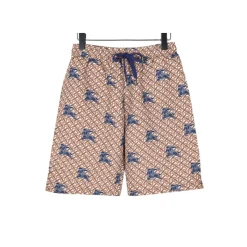BUR All-Over Monogram Knight Print Shorts in Brown - 371 – bbr0000371