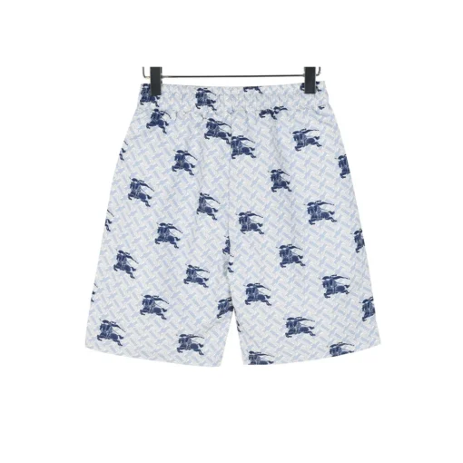 BUR Knight Motif Monogram Shorts in Ice Blue - 372 – bbr0000372 - Image 2