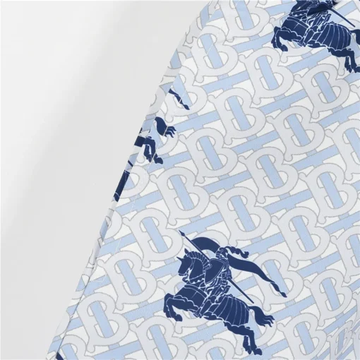 BUR Knight Motif Monogram Shorts in Ice Blue - 372 – bbr0000372 - Image 5