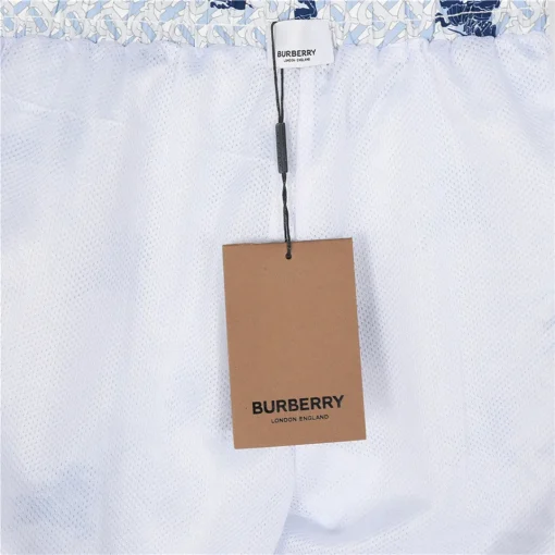 BUR Knight Motif Monogram Shorts in Ice Blue - 372 – bbr0000372 - Image 9