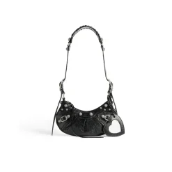 BLCG Le Cagole Shoulder Bag Black Aged Calfskin - 39 - bl0000039