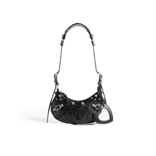 BLCG Le Cagole Shoulder Bag Black Aged Calfskin - 39 - bl0000039