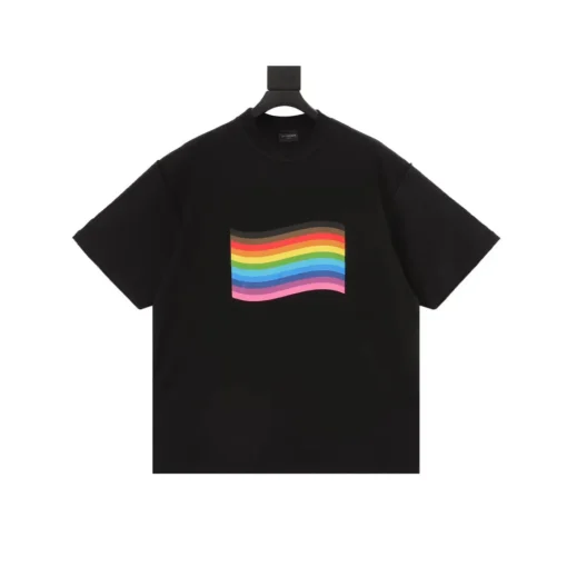 BLCG Pride Rainbow Flag T-shirt in Black - 43 - bl0000043
