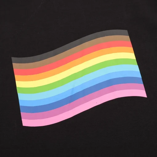 BLCG Pride Rainbow Flag T-shirt in Black - 43 - bl0000043 - Image 3