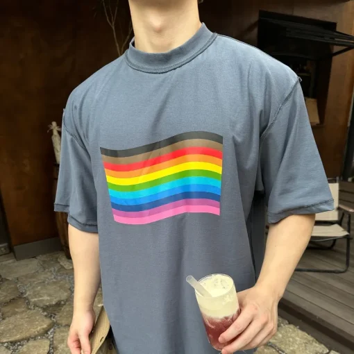 BLCG Pride Rainbow Flag T-shirt in Grey - 44 - bl0000044 - Image 10
