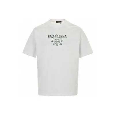 BLCG Butterfly Graffiti Logo T-shirt in White - 584 - blcg0000584 - S