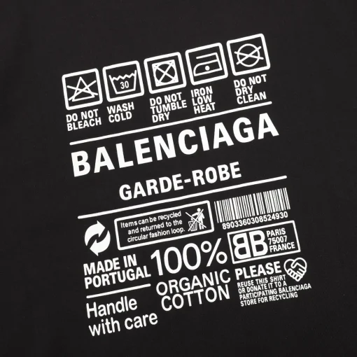 BLCG Garde-Robe Care Label T-shirt in Black - 588 - blcg00000588 - Image 6