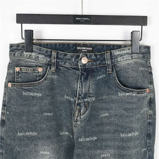 BLCG All-Over Logo Distressed Jeans in Blue - 573 - blcg0000573 - Image 4