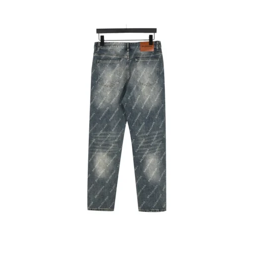 BLCG Allover Monogram Straight Jeans in Blue - 574 - blcg0000574 - Image 2