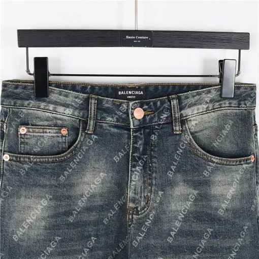 BLCG Allover Monogram Straight Jeans in Blue - 574 - blcg0000574 - Image 4