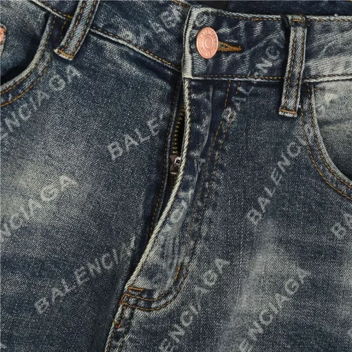 BLCG Allover Monogram Straight Jeans in Blue - 574 - blcg0000574 - Image 6