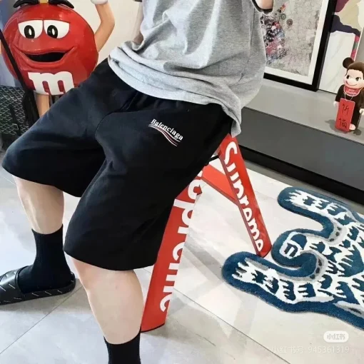 BLCG Split Logo Cotton Shorts in Black - 597 - blcg0000597 - Image 10