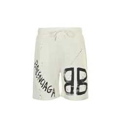 BLCG BB Graffiti Logo Shorts in White - 609 - blcg0000609