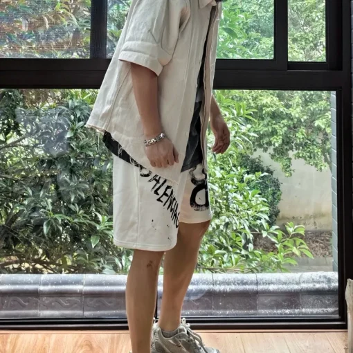 BLCG BB Graffiti Logo Shorts in White - 609 - blcg0000609 - Image 11