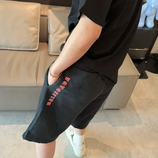 BLCG Red Double B Mesh Shorts in Black - 614 - blcg0000614 - Image 11