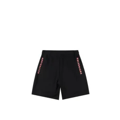BLCG Red Double B Mesh Shorts in Black - 614 - blcg0000614