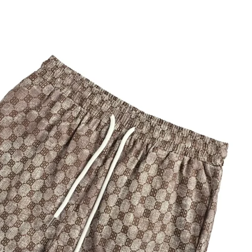 BLCG Monogram Drawstring Shorts in Brown - 615 - blcg0000615 - Image 4