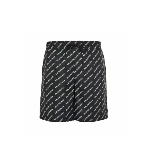 BLCG Allover Logo-Jacquard Shorts in Black - 617 - blcg0000617