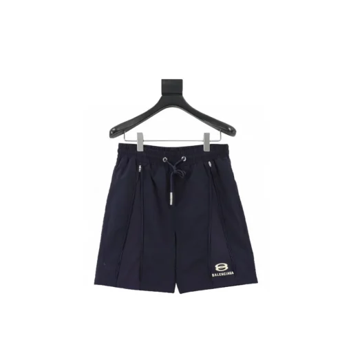 BLCG Zip Detail Drawstring Shorts in Navy - 625 - blcg0000625