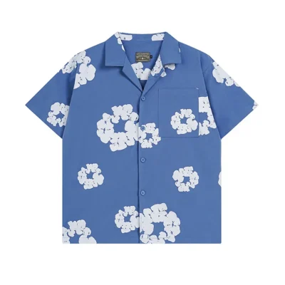 DT Blue Short-Sleeve Shirts - 127 - dt0000127