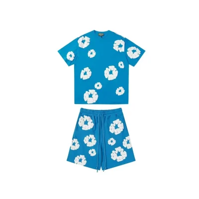 DT Set Blue Tee & Shorts - 134 - dt0000134