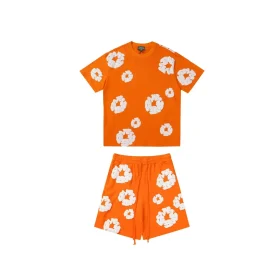 DT Set Orange Tee & Shorts - 138 - dt0000138