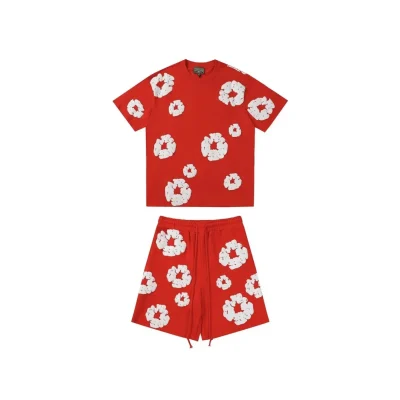 DT Set Red Tee & Shorts - 140 - dt0000140