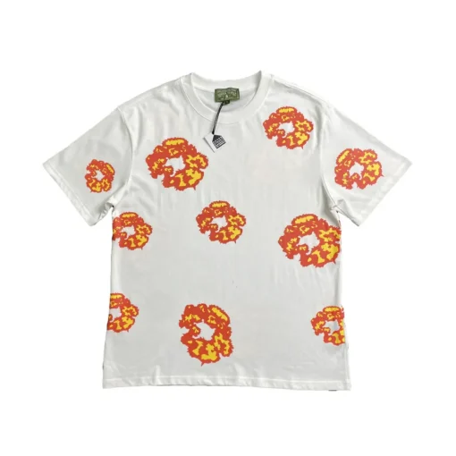 DT Set White & Orange Tee & Shorts - 142 - dt0000142 - Image 2